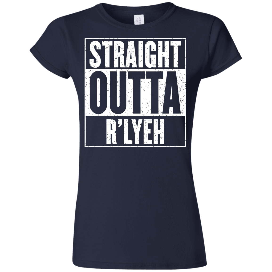 T-Shirts Navy / S Straight Outta R'lyeh Junior Slimmer-Fit T-Shirt