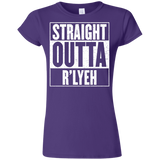 T-Shirts Purple / S Straight Outta R'lyeh Junior Slimmer-Fit T-Shirt