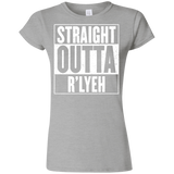 T-Shirts Sport Grey / S Straight Outta R'lyeh Junior Slimmer-Fit T-Shirt