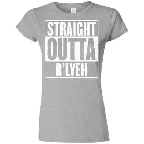 T-Shirts Sport Grey / S Straight Outta R'lyeh Junior Slimmer-Fit T-Shirt