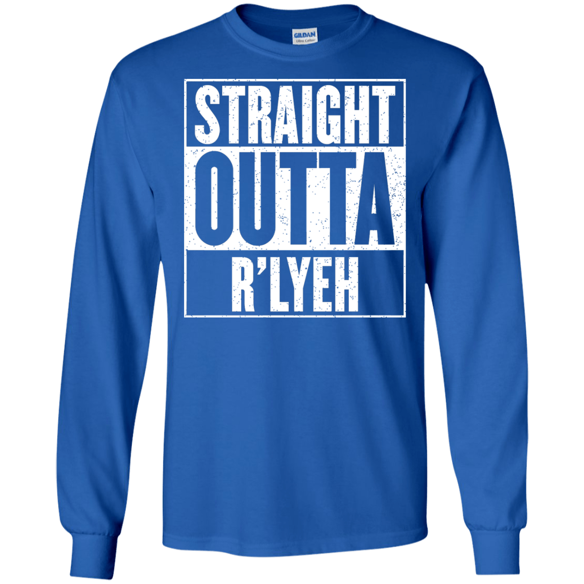 Straight Outta R'lyeh Men's Long Sleeve T-Shirt