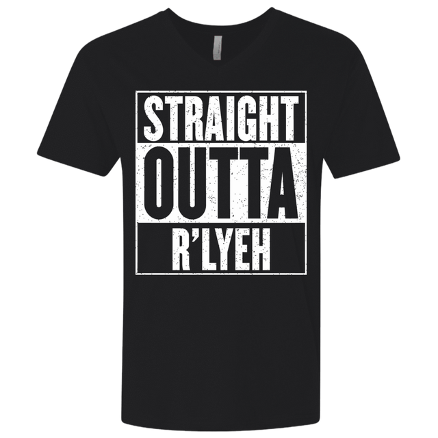 T-Shirts Black / X-Small Straight Outta R'lyeh Men's Premium V-Neck