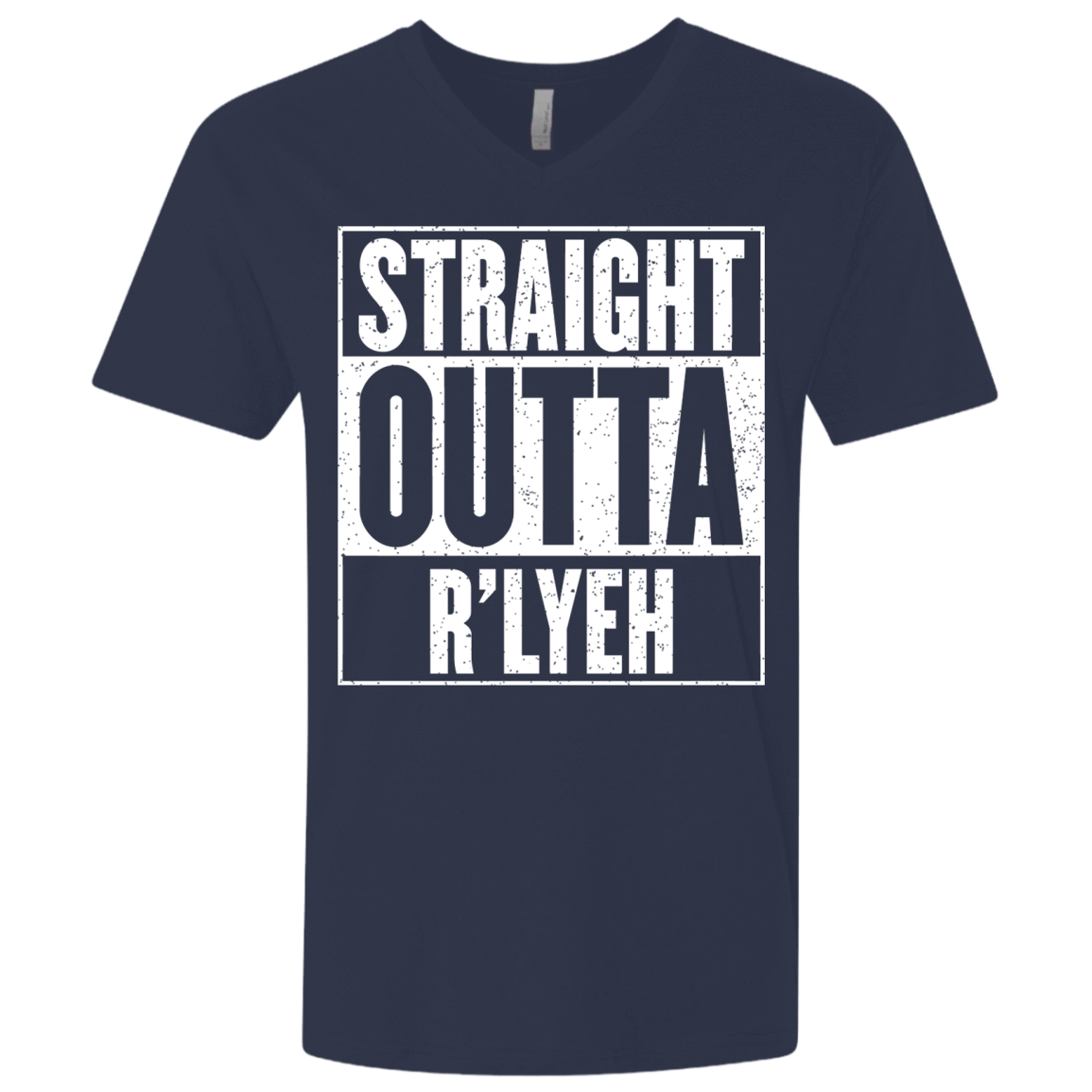 T-Shirts Midnight Navy / X-Small Straight Outta R'lyeh Men's Premium V-Neck