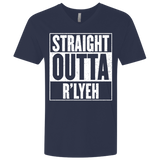 T-Shirts Midnight Navy / X-Small Straight Outta R'lyeh Men's Premium V-Neck