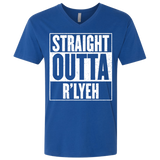 T-Shirts Royal / X-Small Straight Outta R'lyeh Men's Premium V-Neck