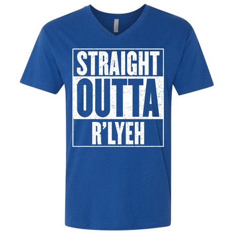 T-Shirts Royal / X-Small Straight Outta R'lyeh Men's Premium V-Neck