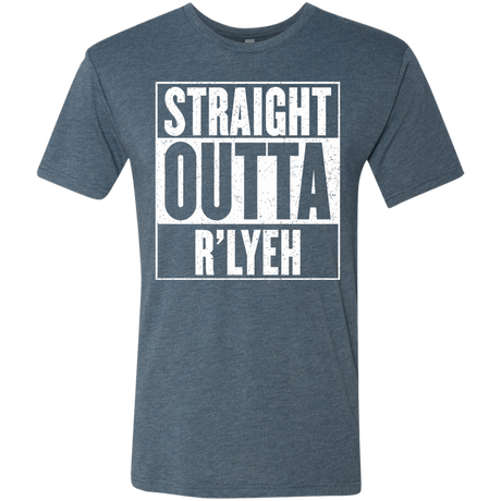 T-Shirts Indigo / S Straight Outta R'lyeh Men's Triblend T-Shirt