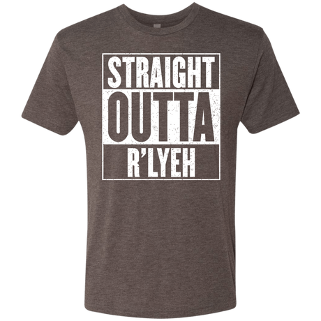 T-Shirts Macchiato / S Straight Outta R'lyeh Men's Triblend T-Shirt