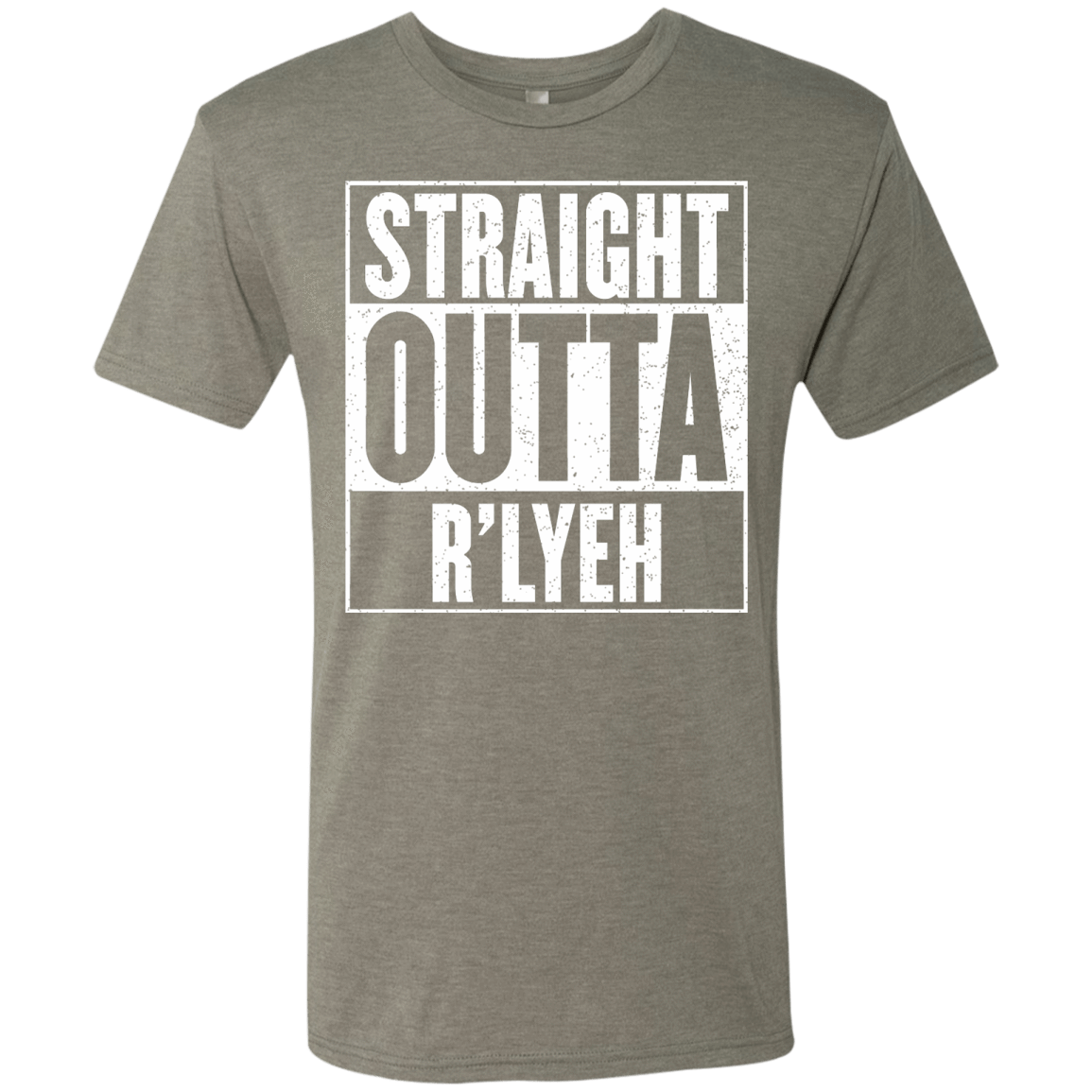 T-Shirts Venetian Grey / S Straight Outta R'lyeh Men's Triblend T-Shirt