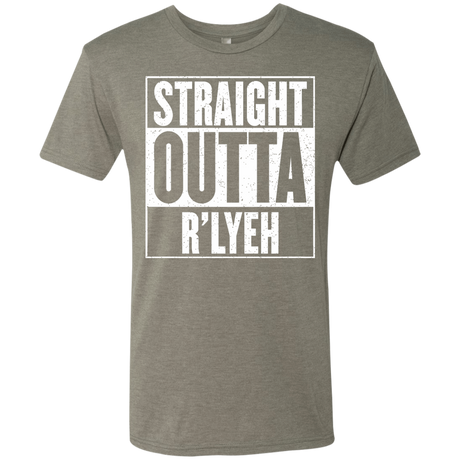 T-Shirts Venetian Grey / S Straight Outta R'lyeh Men's Triblend T-Shirt