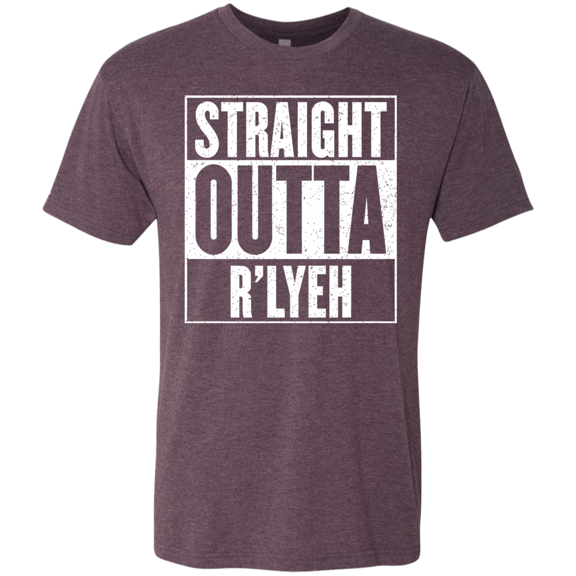T-Shirts Vintage Purple / S Straight Outta R'lyeh Men's Triblend T-Shirt