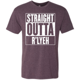 T-Shirts Vintage Purple / S Straight Outta R'lyeh Men's Triblend T-Shirt