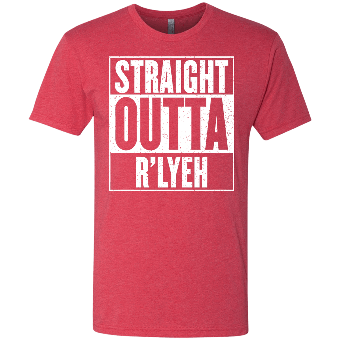 T-Shirts Vintage Red / S Straight Outta R'lyeh Men's Triblend T-Shirt