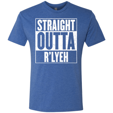 T-Shirts Vintage Royal / S Straight Outta R'lyeh Men's Triblend T-Shirt