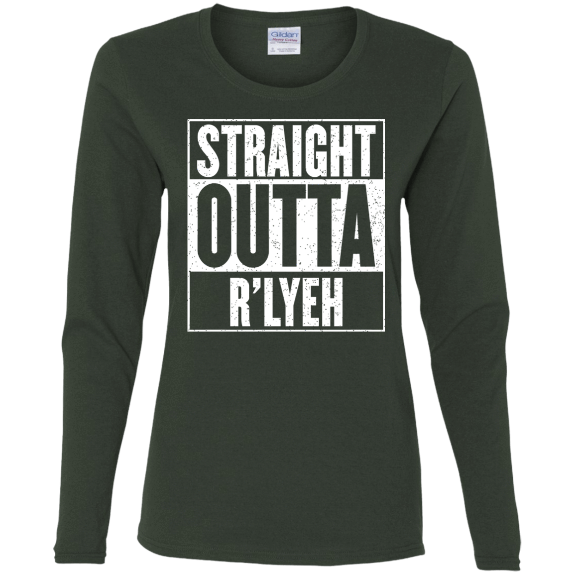 T-Shirts Forest / S Straight Outta R'lyeh Women's Long Sleeve T-Shirt
