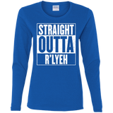 T-Shirts Royal / S Straight Outta R'lyeh Women's Long Sleeve T-Shirt