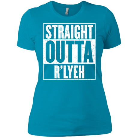 T-Shirts Turquoise / X-Small Straight Outta R'lyeh Women's Premium T-Shirt