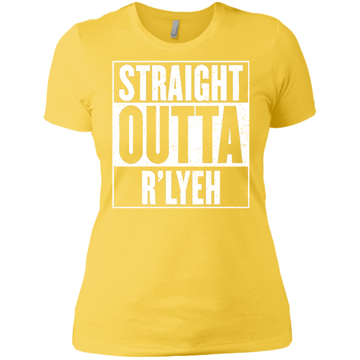 T-Shirts Vibrant Yellow / X-Small Straight Outta R'lyeh Women's Premium T-Shirt