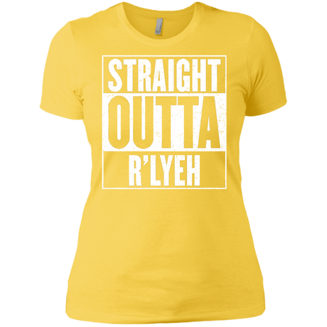 T-Shirts Vibrant Yellow / X-Small Straight Outta R'lyeh Women's Premium T-Shirt