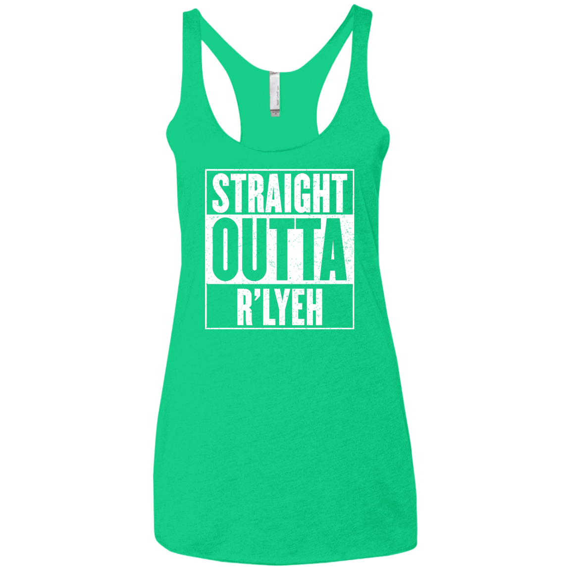Straight Outta R'lyeh Women's Triblend Racerback Tank