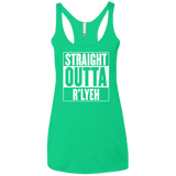 Straight Outta R'lyeh Women's Triblend Racerback Tank
