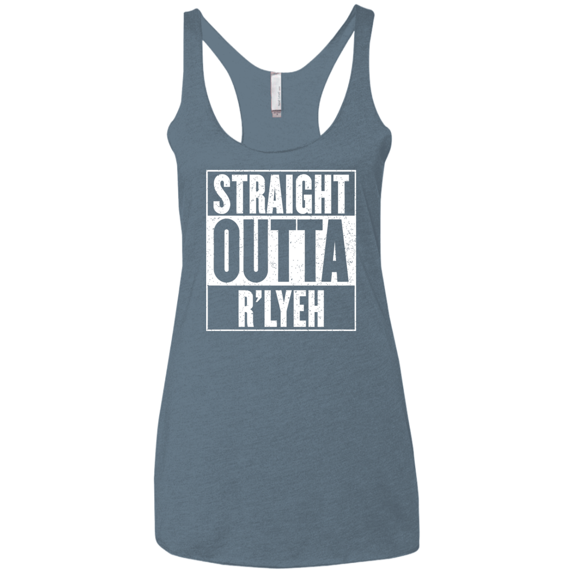 Straight Outta R'lyeh Women's Triblend Racerback Tank