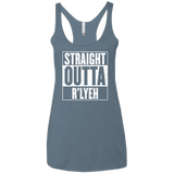 Straight Outta R'lyeh Women's Triblend Racerback Tank
