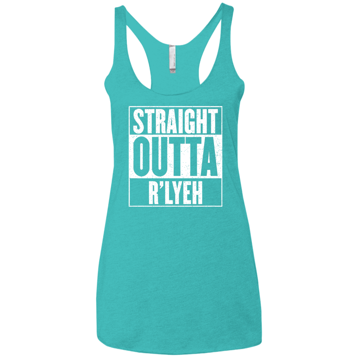 Straight Outta R'lyeh Women's Triblend Racerback Tank