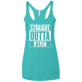Straight Outta R'lyeh Women's Triblend Racerback Tank