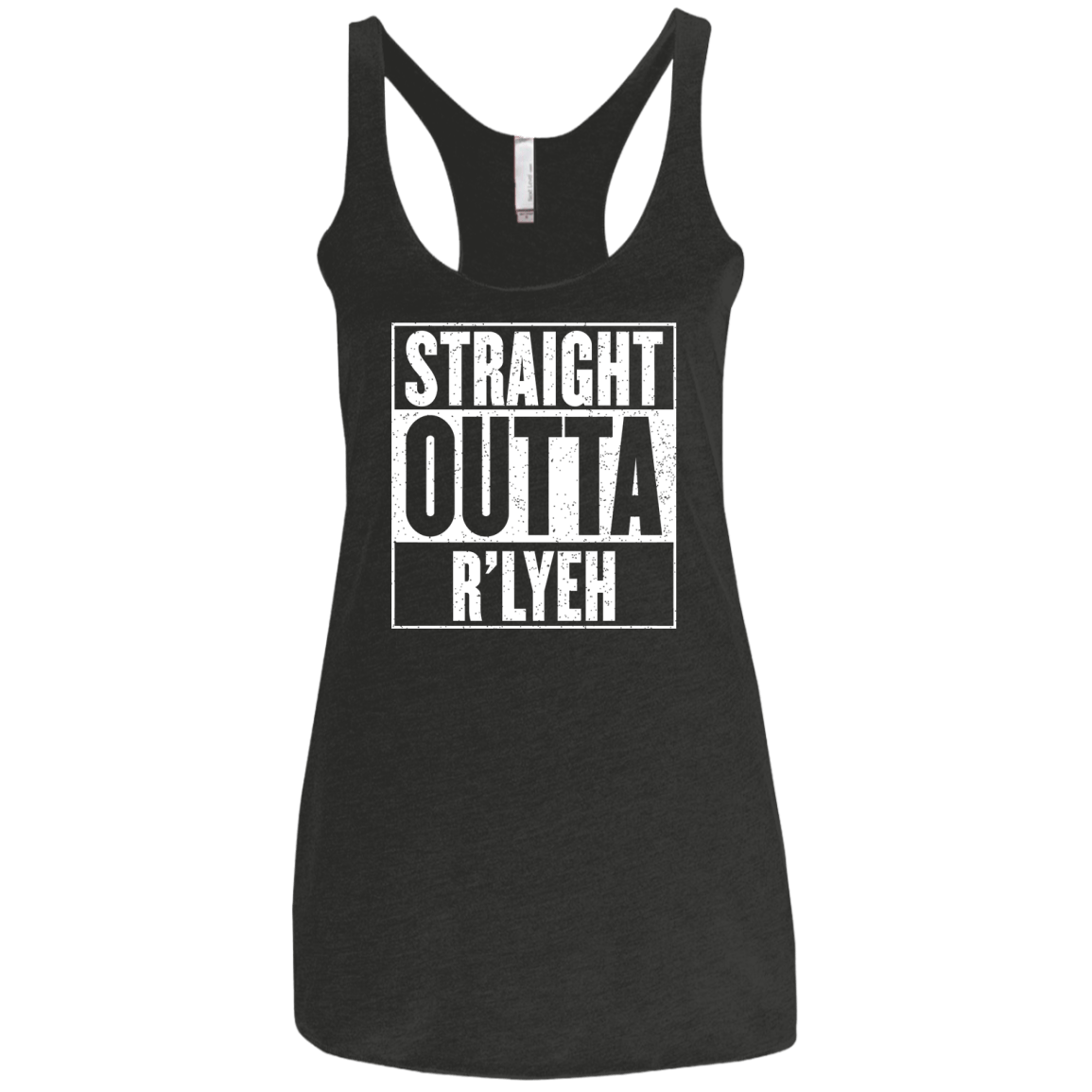 Straight Outta R'lyeh Women's Triblend Racerback Tank