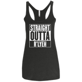 Straight Outta R'lyeh Women's Triblend Racerback Tank