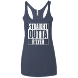 Straight Outta R'lyeh Women's Triblend Racerback Tank