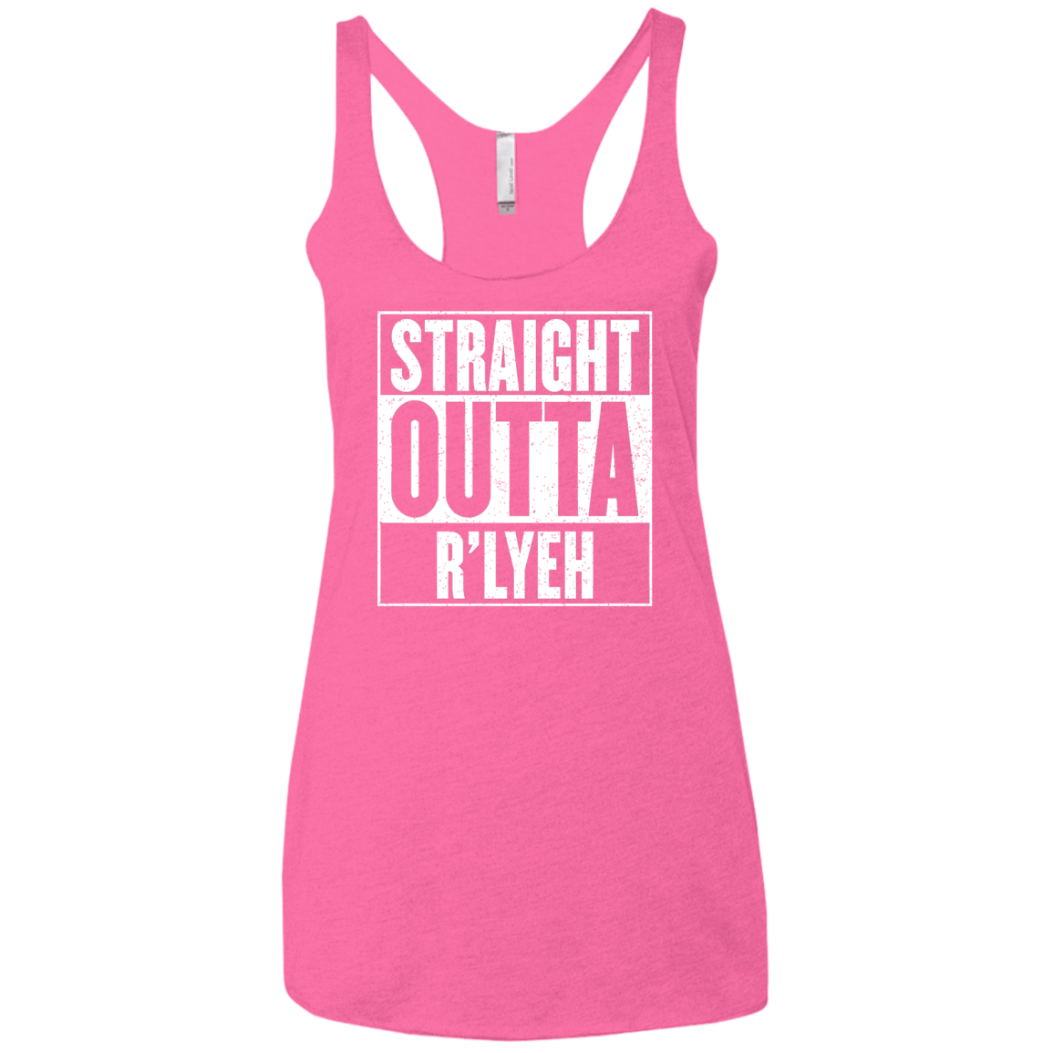 Straight Outta R'lyeh Women's Triblend Racerback Tank