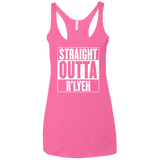 Straight Outta R'lyeh Women's Triblend Racerback Tank