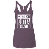 Straight Outta R'lyeh Women's Triblend Racerback Tank