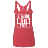Straight Outta R'lyeh Women's Triblend Racerback Tank