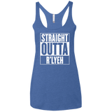 Straight Outta R'lyeh Women's Triblend Racerback Tank