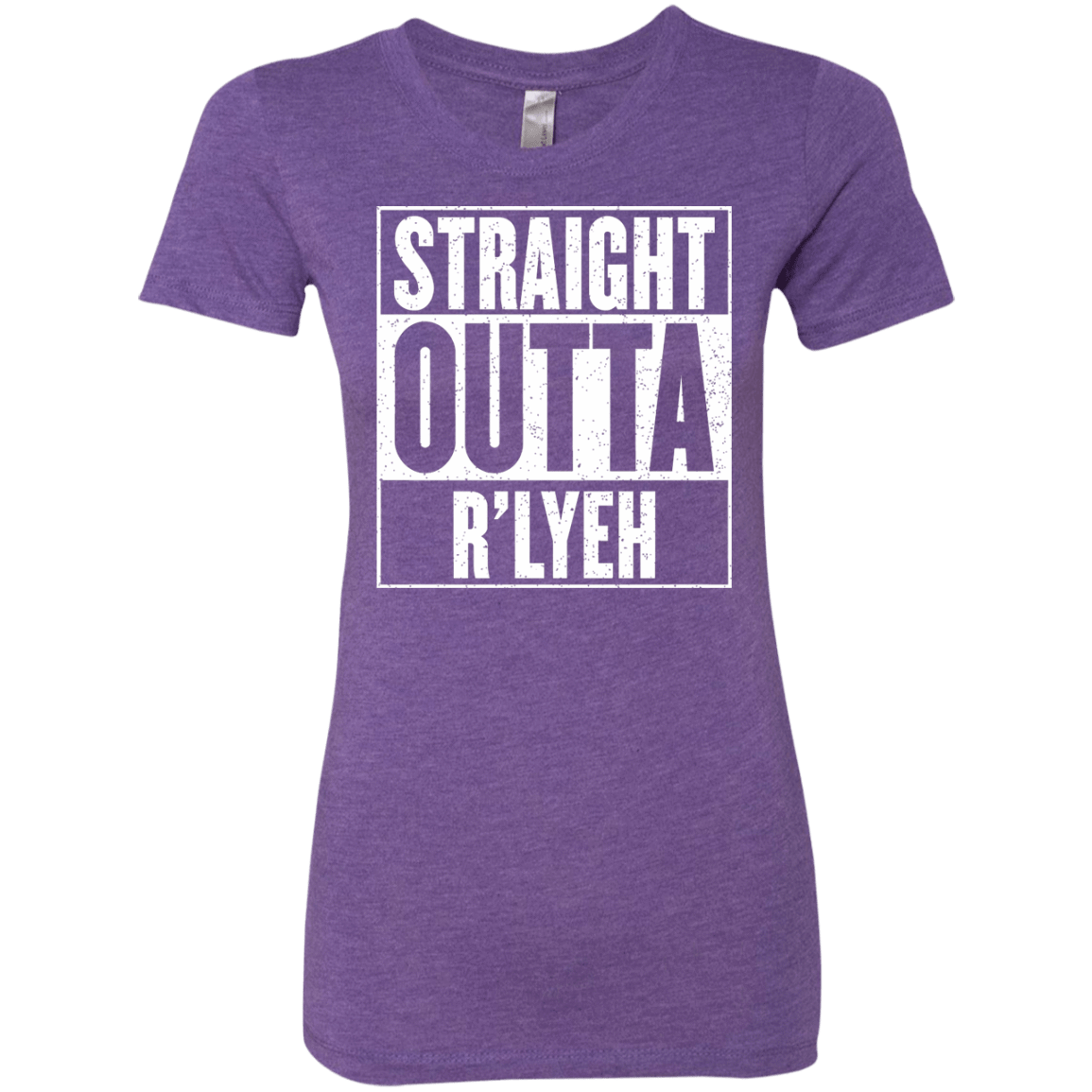 T-Shirts Purple Rush / S Straight Outta R'lyeh Women's Triblend T-Shirt