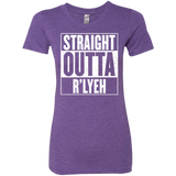 T-Shirts Purple Rush / S Straight Outta R'lyeh Women's Triblend T-Shirt