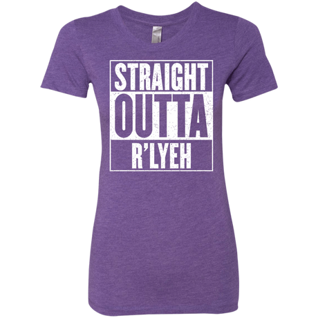 T-Shirts Purple Rush / S Straight Outta R'lyeh Women's Triblend T-Shirt