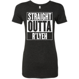 T-Shirts Vintage Black / S Straight Outta R'lyeh Women's Triblend T-Shirt
