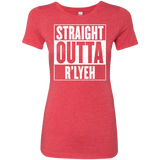 T-Shirts Vintage Red / S Straight Outta R'lyeh Women's Triblend T-Shirt