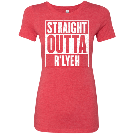 T-Shirts Vintage Red / S Straight Outta R'lyeh Women's Triblend T-Shirt