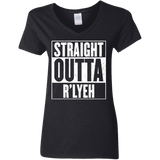 T-Shirts Black / S Straight Outta R'lyeh Women's V-Neck T-Shirt