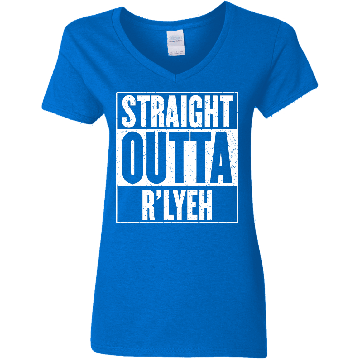 T-Shirts Royal / S Straight Outta R'lyeh Women's V-Neck T-Shirt