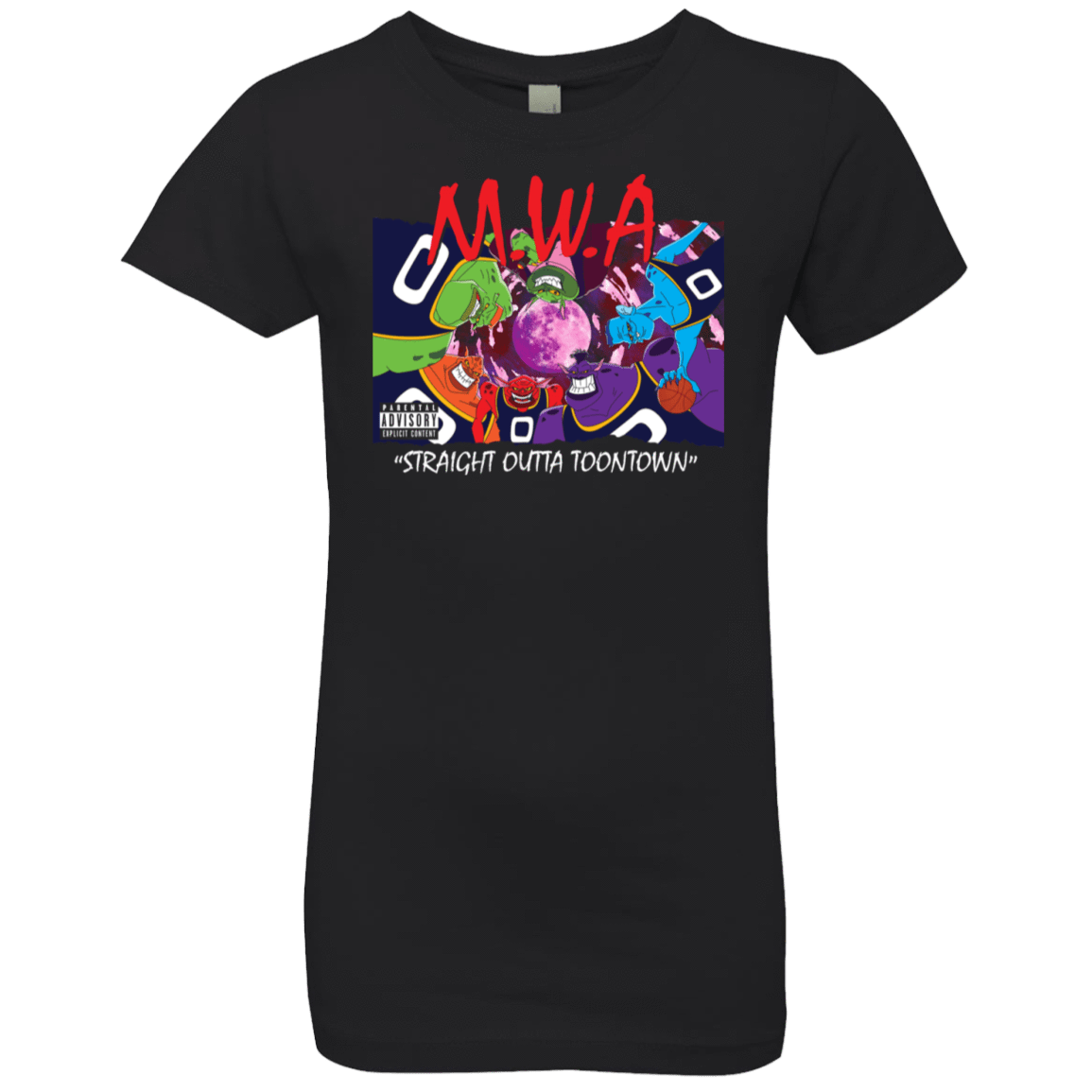 T-Shirts Black / YXS Straight Outta Toontown Girls Premium T-Shirt