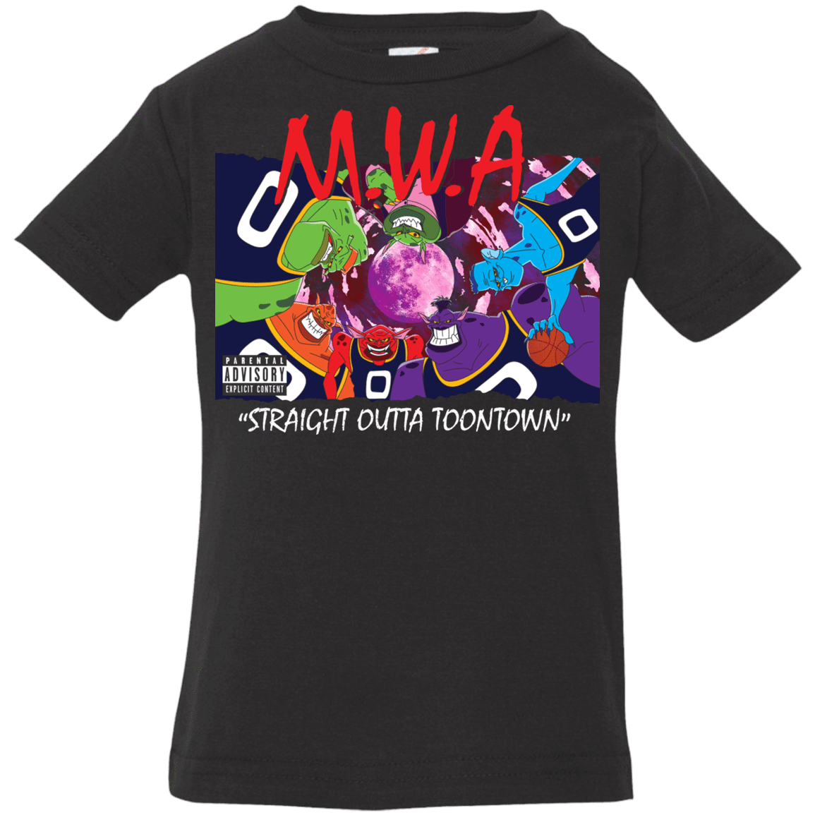 T-Shirts Black / 6 Months Straight Outta Toontown Infant Premium T-Shirt