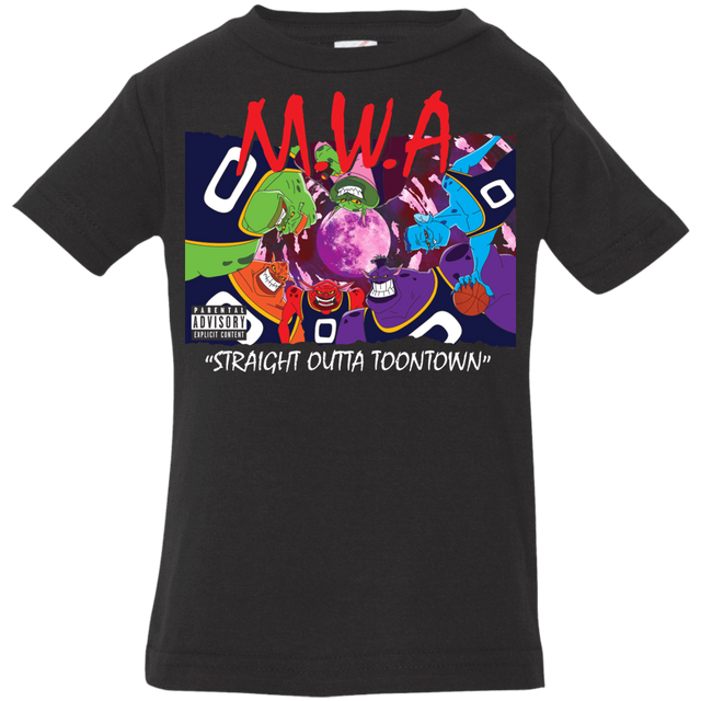 T-Shirts Black / 6 Months Straight Outta Toontown Infant Premium T-Shirt
