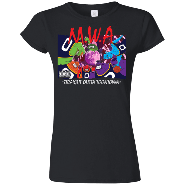 T-Shirts Black / S Straight Outta Toontown Junior Slimmer-Fit T-Shirt