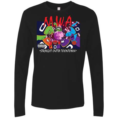 T-Shirts Black / S Straight Outta Toontown Men's Premium Long Sleeve